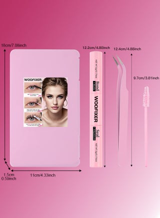 560 Pcs Lash Clusters, Lash Adhesive Glue & Lash Tweezer Set Eyelash Extensions Wispy False Eyelashes Lash Clusters DIY Eyelash Extensions Individual False Eyelashes for Women - view 5