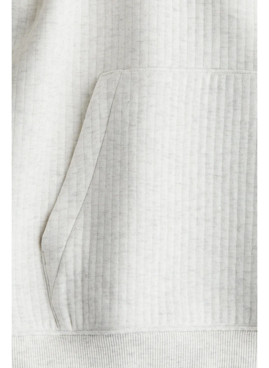 H&M Ribbed Hoodie