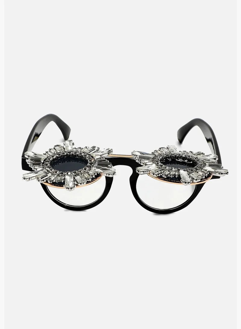 SOHI Trendy Designer Stone Western Wear Sunglass For Women