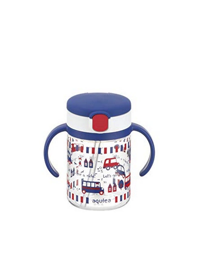 Richell Aqulea Outing Straw Mug 200Ml Navy - Image 1