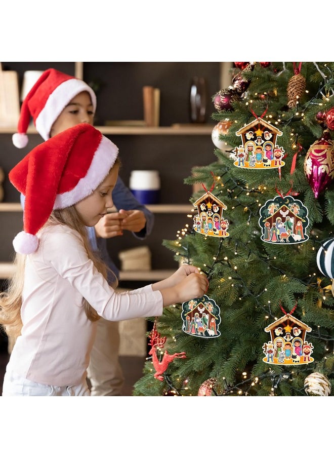 WaaHome - Make A Nativity Scene Stickers Crafts Kit Christian Christmas Ornaments Crafts Activity Religious Jesus Birth Nativity Stickers Set For Kids Christmas Party Decorations Favors Supplies - Image 1