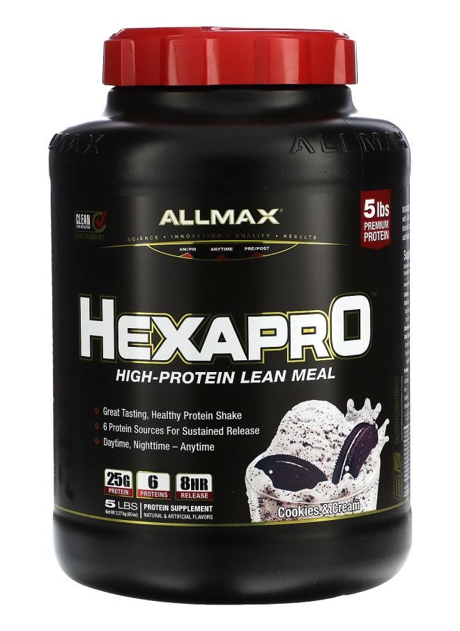 Allmax Hexapro™ High-Protein Lean Meal Cookies & Cream 5 lbs (2.27 kg) 