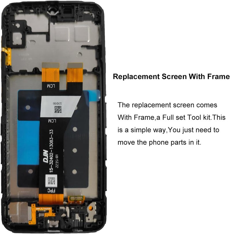 StarMar for Samsung A14 5G Screen Replacement with Frame for Samsung Galaxy A14 a146u s146vl a146a a146w LCD Display Touch digitizer Screen Assembly Part with Repair Kits 6.6 inch Black - Image 2