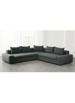 Al Home 5 Seater L-Shape Sofa - 80x300x80x300 Cm Grey  - Image 1