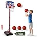 EagleStone Kids Basketball Hoop with Stand Adjustable Height Basketball Set Toddler Toys for Boys and Girls Age 312 Indoor Outdoor Backyard Sport Game Gift with Sandbag for Stability - Image 2