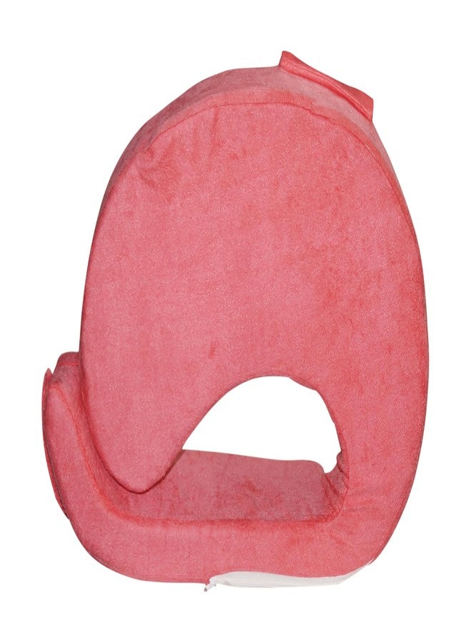 Gordon Gorden Home Professional Nursing Pillow Ergonomic Breastfeeding Ideal for Lactation Consultants Breastfeeding Essentials Handy Side Pocket Washable Slip Cover Made in Plush Soft Fabric Peach - Image 5