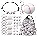 Nosiny 108 Pcs Baseball Party Favors Bulk Baseball Keychain Gifts Stress Balls Charm Bracelets 36 Pieces Each for Team Birthday Party Supplies - Image 2