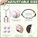 Nosiny 108 Pcs Baseball Party Favors Bulk Baseball Keychain Gifts Stress Balls Charm Bracelets 36 Pieces Each for Team Birthday Party Supplies - Image 4