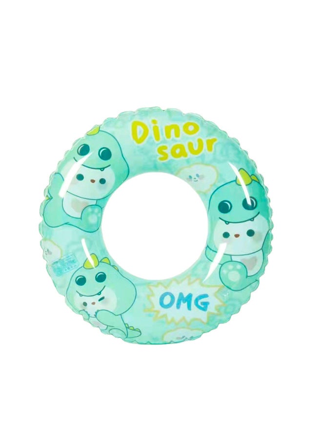 general Swimming Ring Children's Swimming Ring Baby Boy Boy Girl Swimming Ring Buoyancy Ring Inflatable Thick Cartoon Underarm Ring-Outer Diameter After Inflation:60#-Inside Diameter After Inflation:Happy T - Image 4