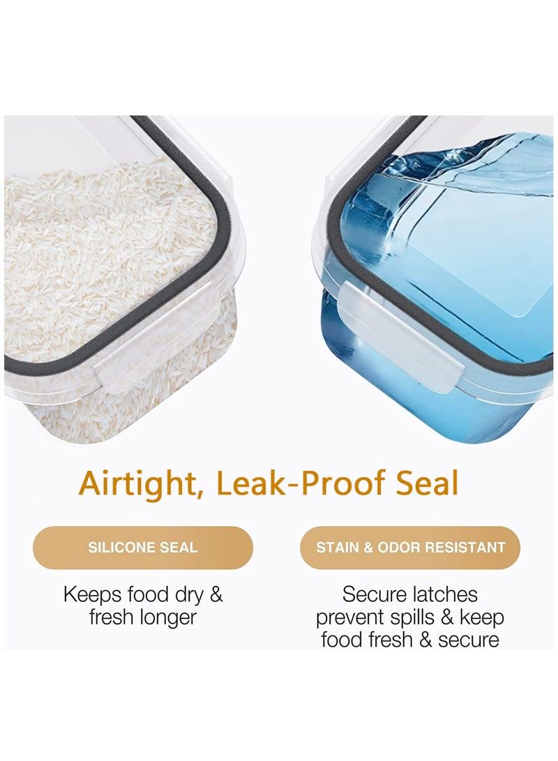 ميكسد 24 قطعة مختومة الغذاء تخزين الحاويات ، مع غطاء خزان ، لا تحتوي على ثنائي الفينول أ - Image 3