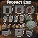 Warmtree 60 Pcs Modular Dungeon Walls28mm Miniature Terrain Building Accessories for Tabletop Scene Diorama Supplies Battle Grid Mat Accessory - Image 4