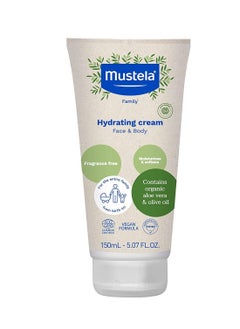 Mustela Mustela Certified Organic Hydrating Cream - Natural Body Lotion w/ Olive Oil, Aloe Vera & Sunflower Oil - For Baby, Kid & Adult - Fragrance Free, EWG Verified & Vegan - 5.07 oz. - Packaging may vary  - Image 1