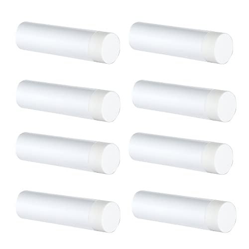 JQK Door Stopper 278 Inch 304 Stainless Steel Sound Dampening Door Stop Bumper Wall Protetor 8 Pack White DSB2WHP8 - Image 1