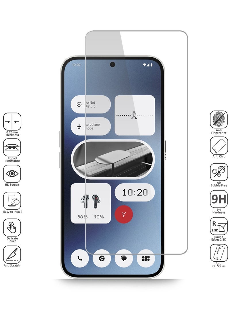 Techie Noting Phone 2a 5G HD Clear Tempered Glass Screen Protector  - Image 2