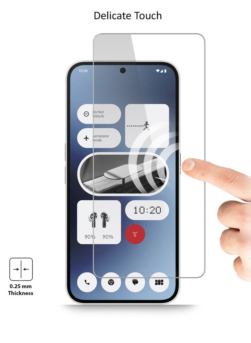 Techie Noting Phone 2a 5G HD Clear Tempered Glass Screen Protector  - Image 4