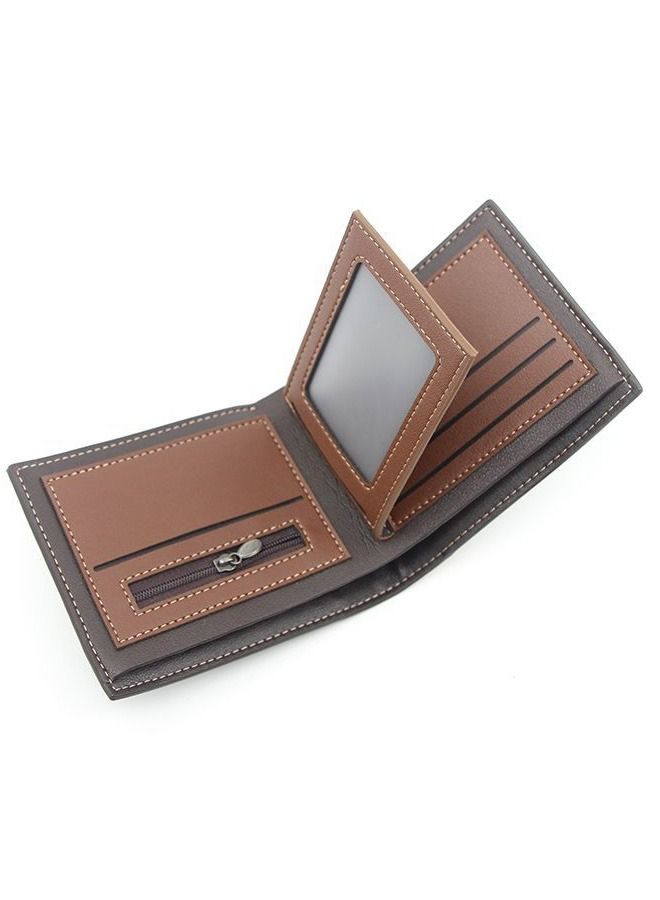 MenBense Men's Short Wallet Stylish Card Holder & ID Bag (12 x 9.5 x 2.5 cm) - Image 4