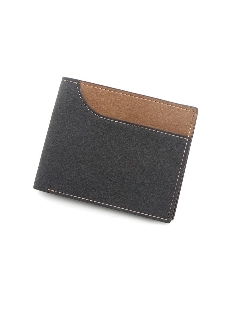 MenBense Men's Short Wallet Stylish Card Holder & ID Bag (12 x 9.5 x 2.5 cm) - Image 3