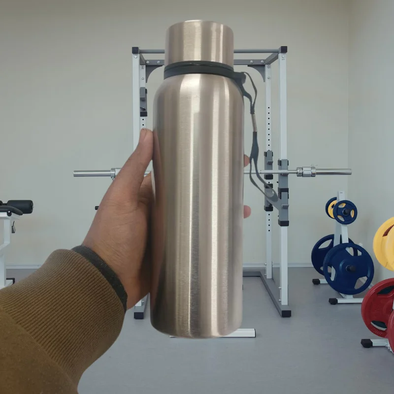 Tummy  TUMMY Stainless Steel Water Bottle Single Wall - Leak Proof Drinking Bottle Rust Resistant -  Water Container for Office School Gym Travel | Outdoor Use Lightweight (500ml & 750ml)  | Best Price UAE