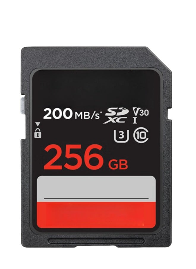 256GB memory card with a read speed of 200MB/s 