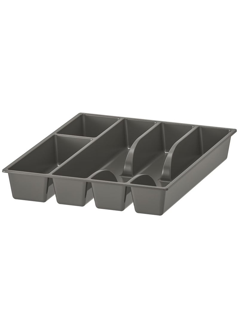 سماكر - صينية أدوات المائدة رمادية 31x26 سم - Image 1