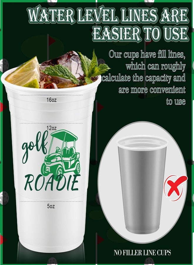 Norme 48 Pcs Masters Golf Party Decorations 16 oz Golf Ball Thick Plastic Disposable Cups Bulk Hot Cold Drink Wine Coffee for Home Themed Party Supplies Favors - Image 4