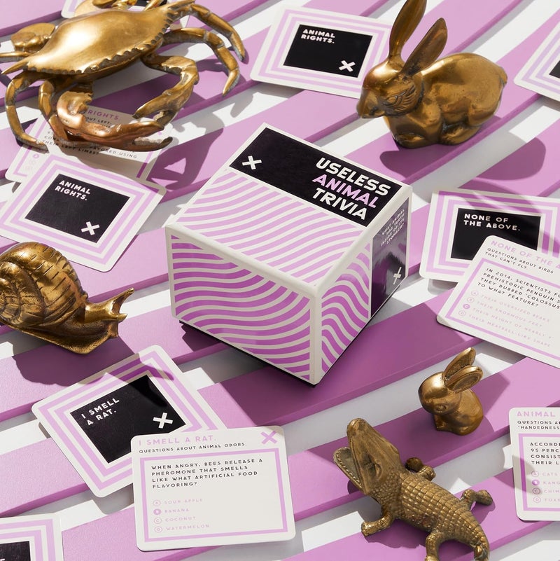 Brass Monkey Store Useless Animal – Trivia Card Game Set with 200 Unique Questions About All Different Kinds of Animals - Image 2