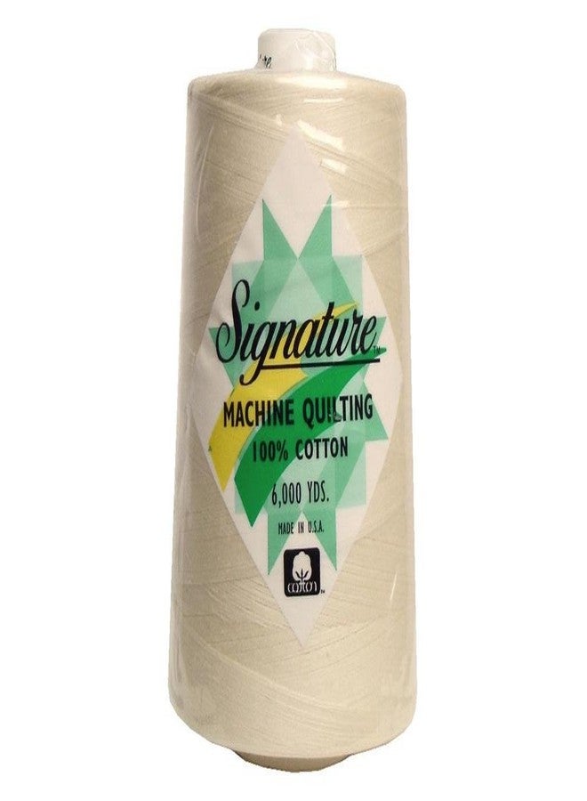 Signature Thread Signature 100% Ctn Quilt Thread 6000yd Parchment 100PercentCtnQltThrd6000Pchmt Cream White