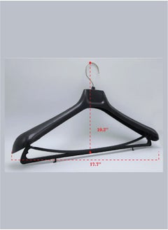 International Uniform L.L.C 10 Piece Cloth Hanger Set Black  - Image 2