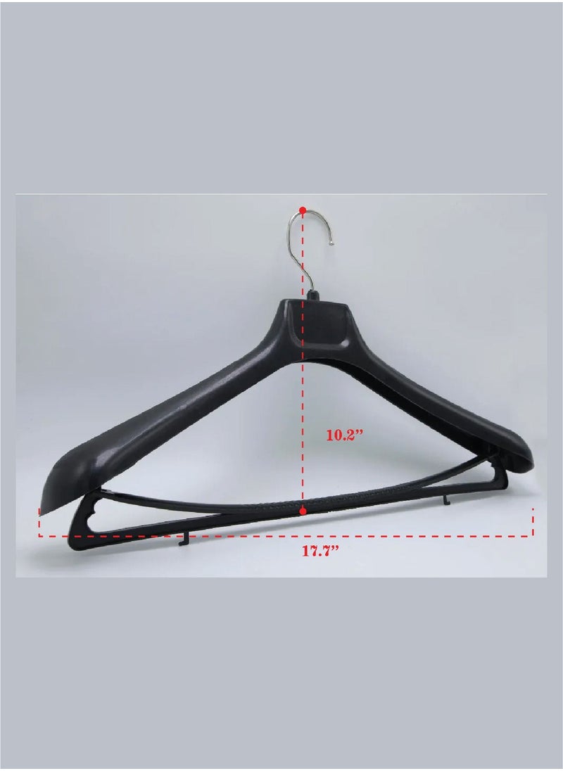 International Uniform L.L.C 10 Piece Cloth Hanger Set Black  - Image 2