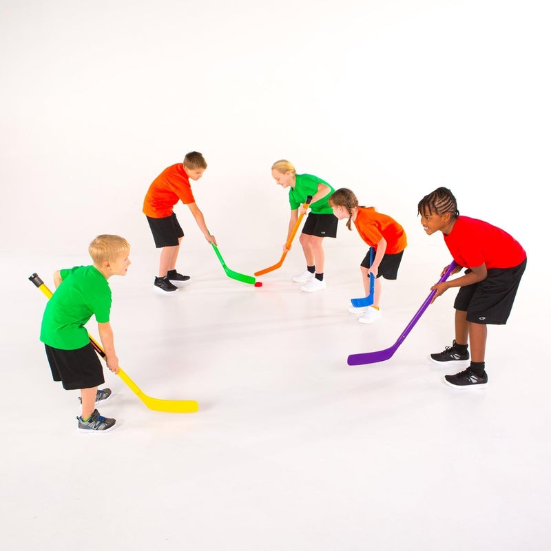 Cramer عصي هوكي بلاستيكية كوزوم للأطفال، لهوكي الأرض، هوكي الجليد، وهوكي الشارع، معدات تدريب هوكي الشباب، معدات التربية البدنية، عصا بلاستيكية بطول 36"، عمود قياسي - Image 2