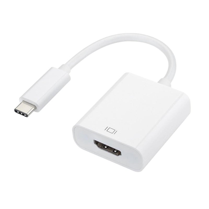 USB 3.1 Type C Male to HDMI Female Adapter Connector Cable 1080P HDTV White - Image 5