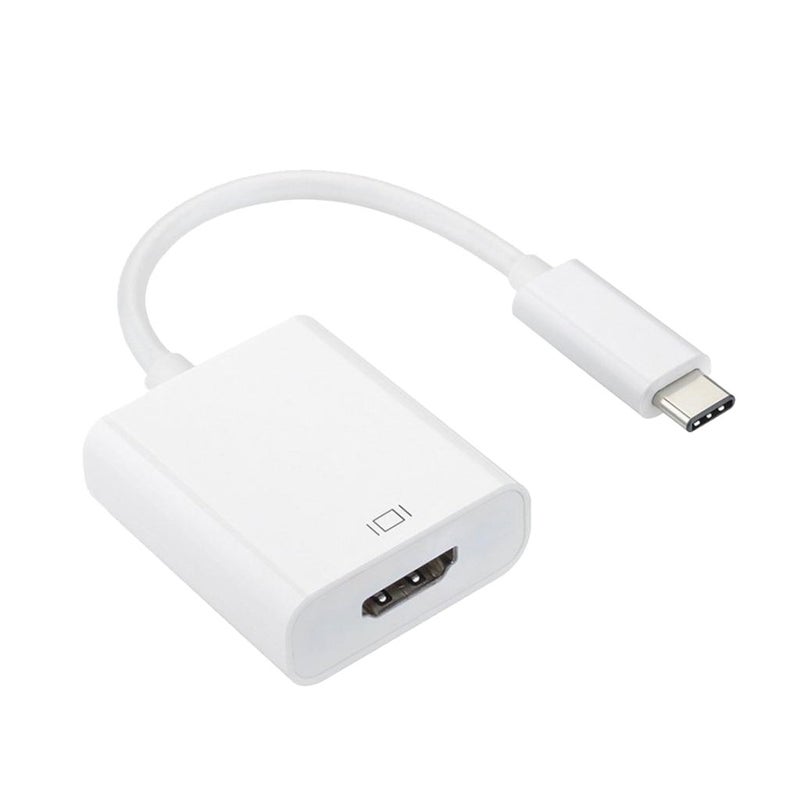 USB 3.1 Type C Male to HDMI Female Adapter Connector Cable 1080P HDTV White - Image 2