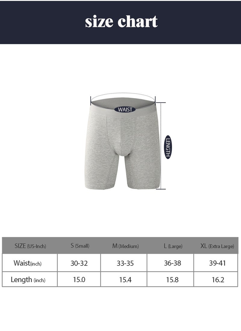 infino - Men's 5-Pack Boxer Briefs - Mid-Rise, Anti-Chafing Stretch Cotton, Breathable Athletic Underwear in Assorted Colors (Black/Gray/Light Grey) - Available in M - Image 1