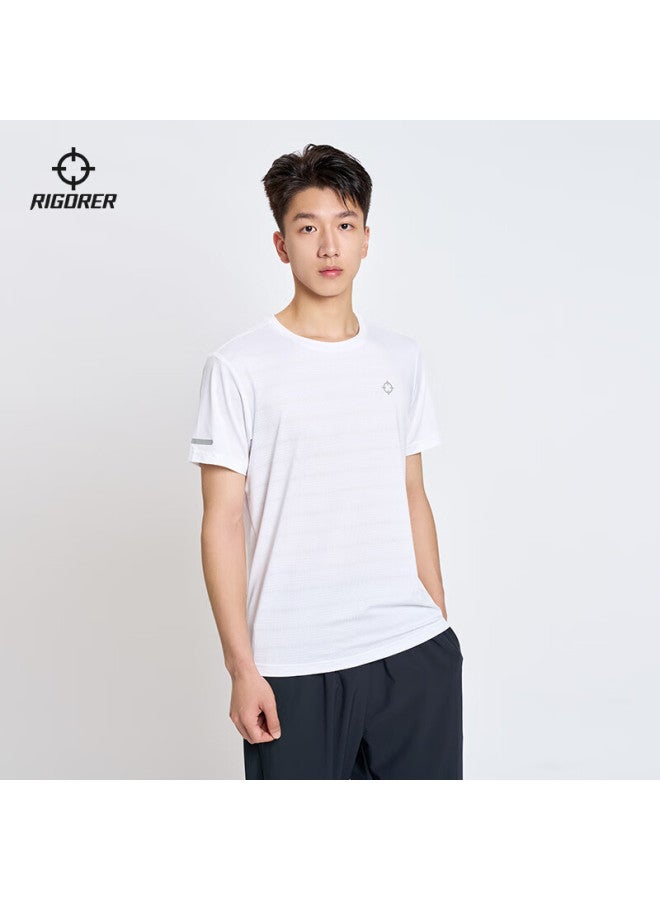 Rigorer Men's Short Sleeve Sports T-shirt Summer Outdoor Breathable Quick-drying Running Tee Men's Fitness Training Apparel Top Men - Image 4