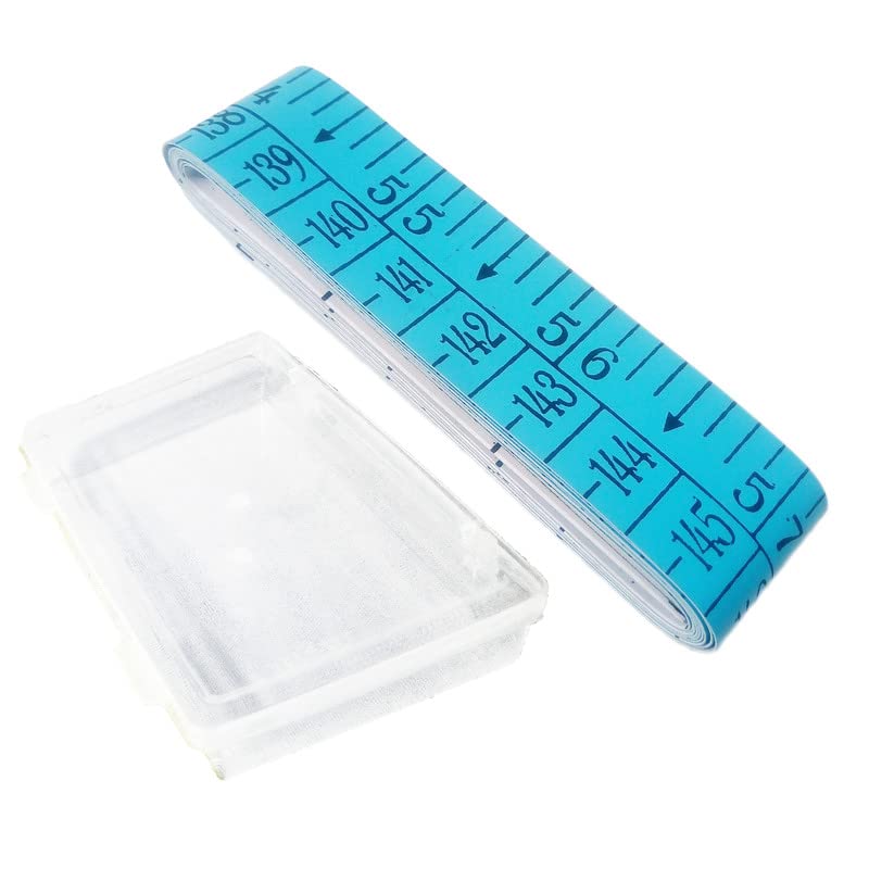 FINEWORLD FINEWORLD Tape Measurement FWTP5M1 Measuring Measure Inch Inchi Sewing Tailoring Cloth Scale Body Line Ruler Length 150cm 15meters 60 Inches Multicolored With Storage Box 