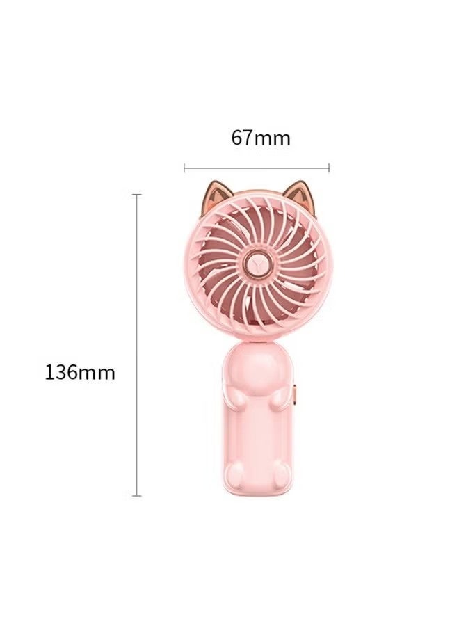 GALUIN Foldable cute cat fan, USB charging, handheld and portable for outdoor use - Image 4
