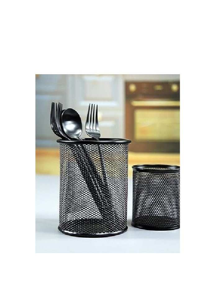 Generic Black metal pen holder  - Image 2