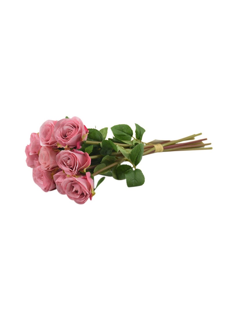 Arabest Bundle Of Artificial Flowers Green/Pink  - Image 1