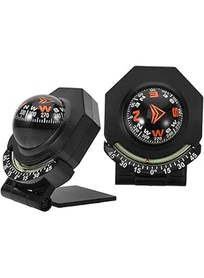 Foldable Car Compass Dashboard With Inclinometer High Precision Navigation Ball For Vehicle Boat - Image 1