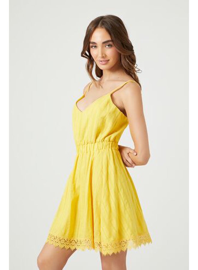 FOREVER 21 Lace-Trim Mini Dress  - Image 2
