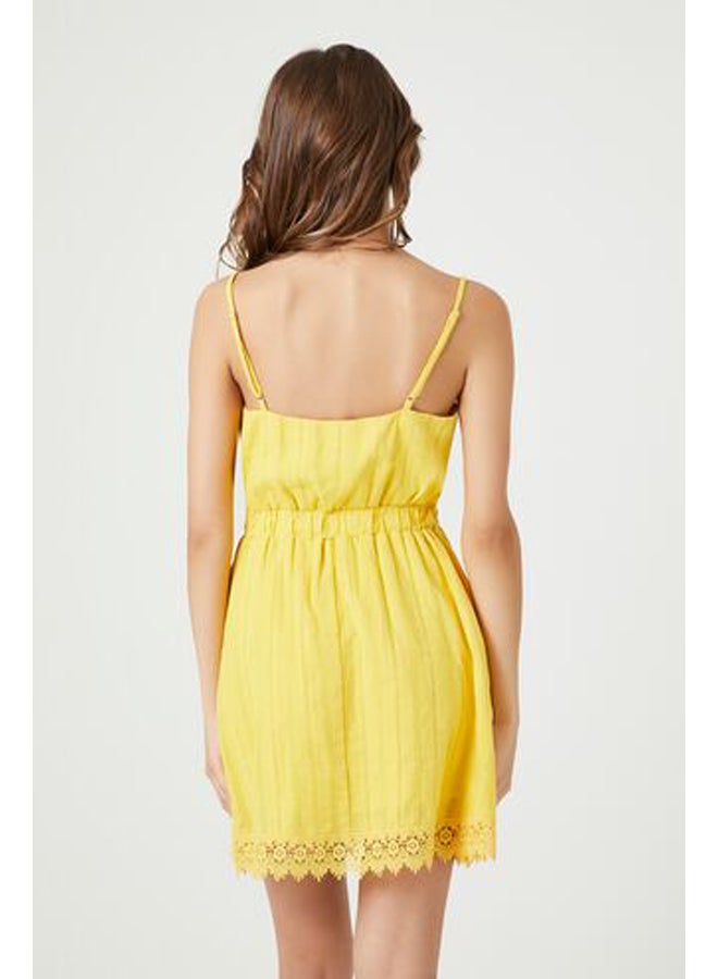 FOREVER 21 Lace-Trim Mini Dress  - Image 3