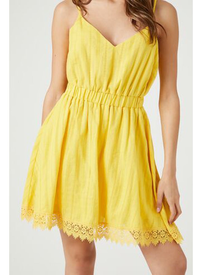 FOREVER 21 Lace-Trim Mini Dress  - Image 5