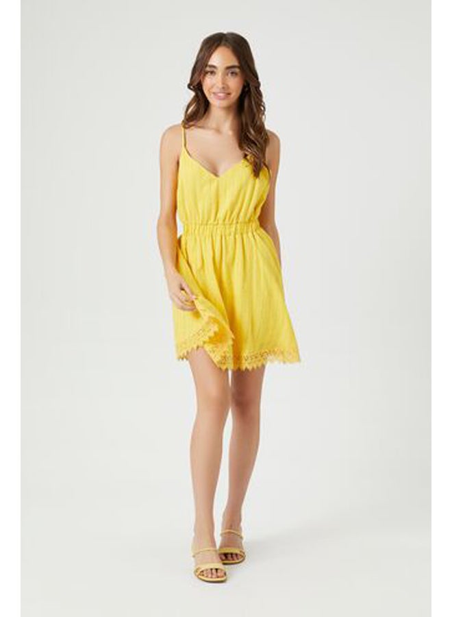 FOREVER 21 Lace-Trim Mini Dress  - Image 4