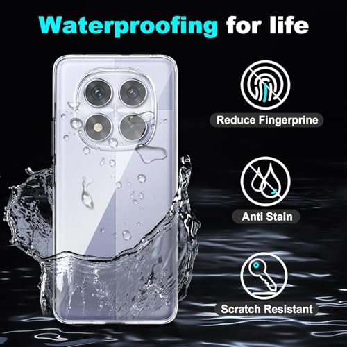 REALCASE Silicone MI Redmi Note 14 Pro 5G Back Cover Case, Scratch Resistant Protective Crystal Clear Transparent Shock Proof Bumper Back Cover Case for MI Redmi Note 14 Pro/Poco X7 Pro 5G - Image 2