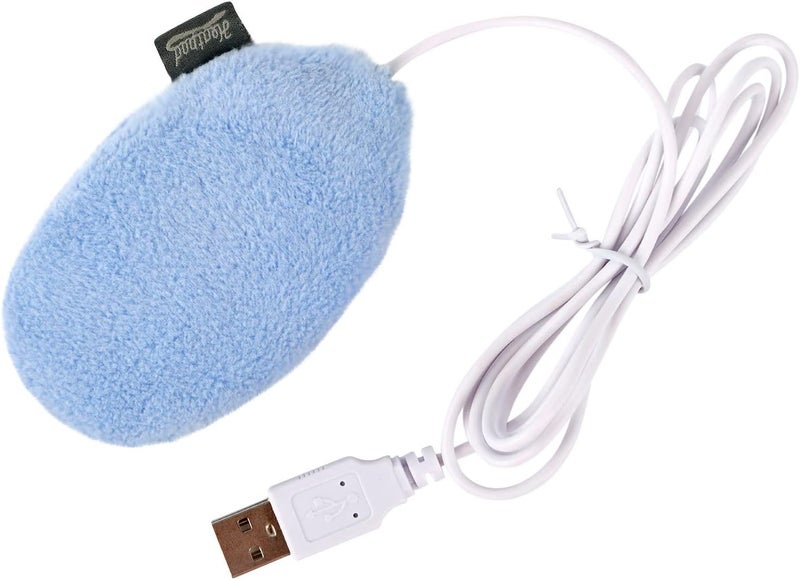 ويوبلز مدفأة يدوية كهربائية محمولة قابلة لإعادة الاستخدام، تسخين مزدوج الجوانب، تسخين سريع، درجة حرارة قصوى 60-80 درجة مئوية، تسخين فوري، هدايا شتوية للنساء والرجال والأطفال (أزرق) - Image 1