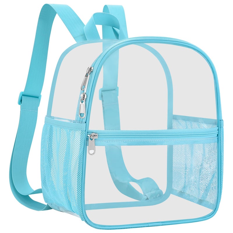Oraben Clear Backpack for Stadium Events Clear Stadium Backpack 12x6x12 Bag (Nylon Shoulder Straps, Teal) - Image 1