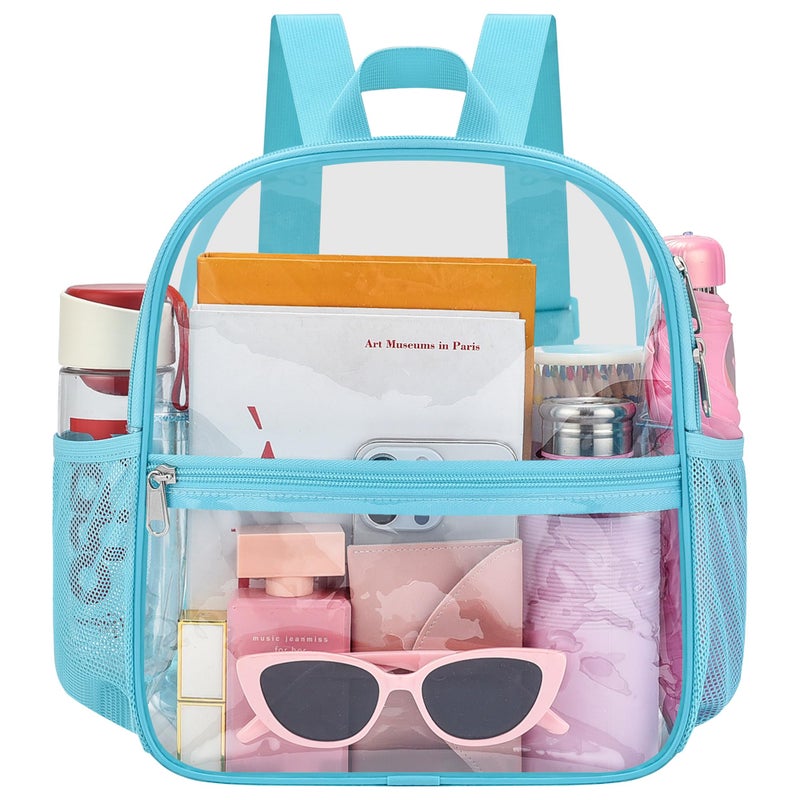 Oraben Clear Backpack for Stadium Events Clear Stadium Backpack 12x6x12 Bag (Nylon Shoulder Straps, Teal) - Image 5