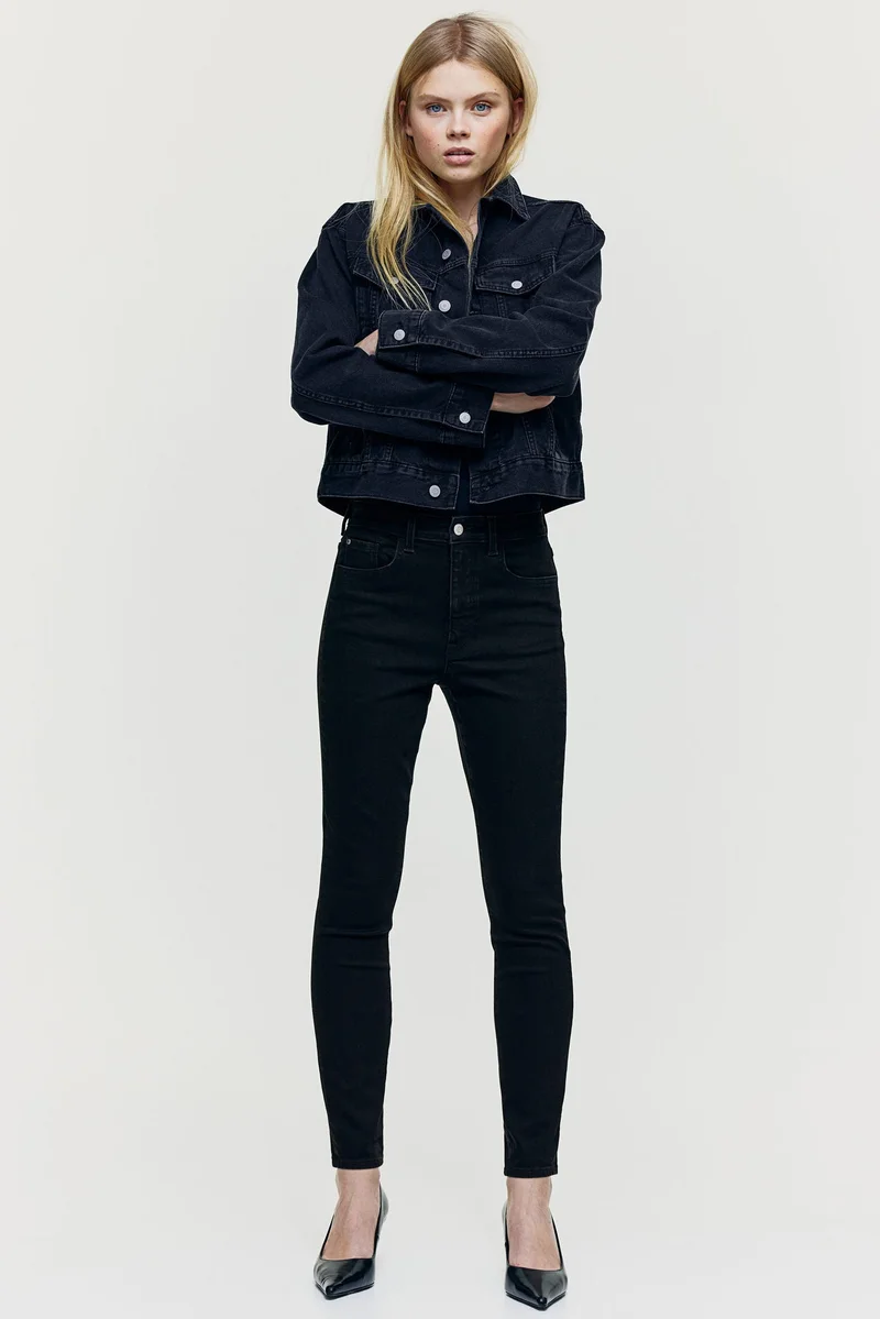 H&M True To You Skinny Ultra High Ankle Jeans