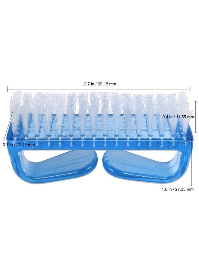 Beauticom (Pack Of 4 Pieces) Mixed Colored Scrub Brush With Handle For Use On Nails Brush Cleaning Brush Manicure Brush Sanitize Brush General Use Brush  - Image 3
