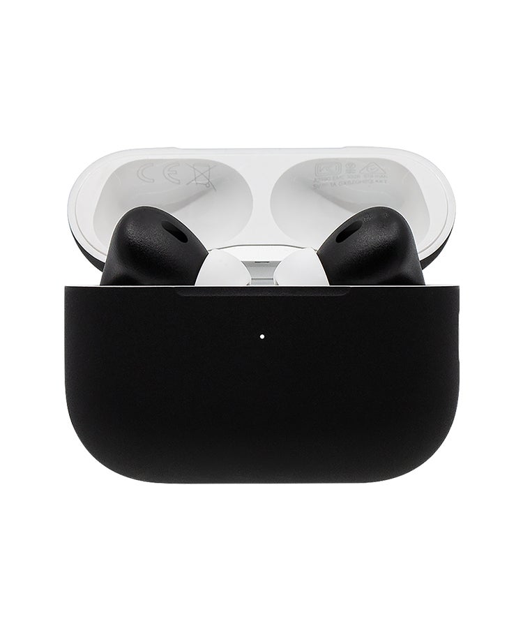 CAVIAR Customized AirPods Pro 3 Case with Automotive-Grade Paint Scratch-Resistant, Shockproof, Durable, Stylish Protective Cover, Personalized Design, Perfect Fit for Airpods Pro 3 Matte Jet Black - Image 1